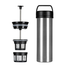 Load image into Gallery viewer, ESPRO P0 Ultralight Travel Coffee Press - Brushed (16oz / 473ml)