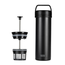 Load image into Gallery viewer, ESPRO P0 Ultralight Travel Coffee Press - Black (16oz / 473ml)
