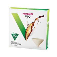 Load image into Gallery viewer, Hario V60 Coffee Filter Papers - Size 02 - Brown (40 pack)
